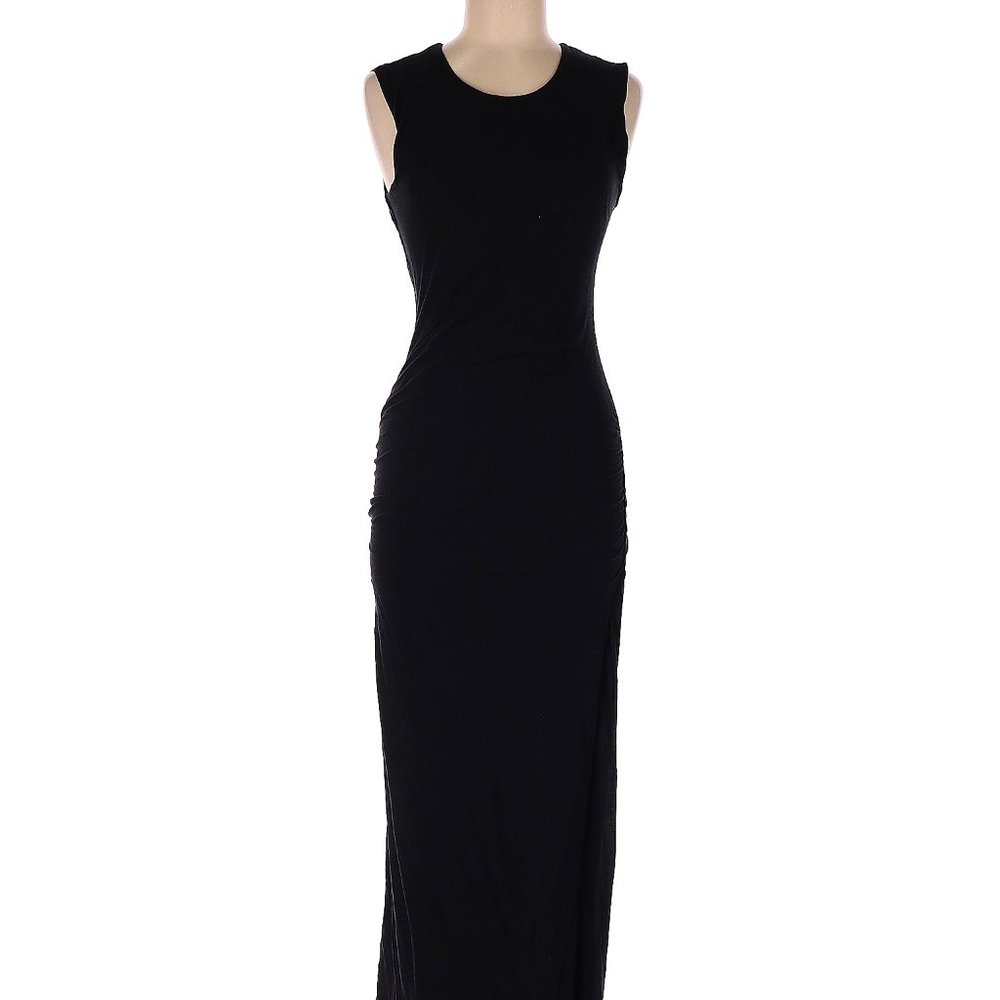 James Perse Casual Scoop Neck Black Tank Top Dress Size M (3)